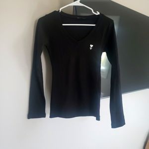 Fame Fashion Basic Black ribbed longsleeve